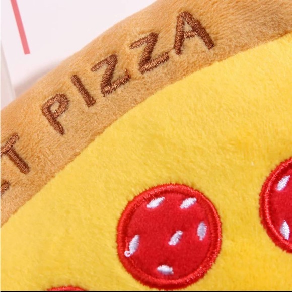 🌟HP🌟Pet Pizza Slice  Soft Squeak toy - Picture 3 of 7